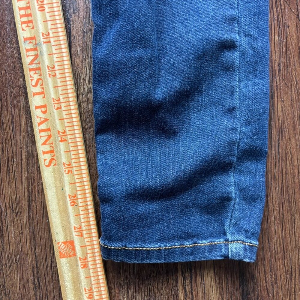Judy Blue Skinny Jeans Buffalo Plaid Patch Distressed Medium Wash Size 7/28 - Picture 9 of 11
